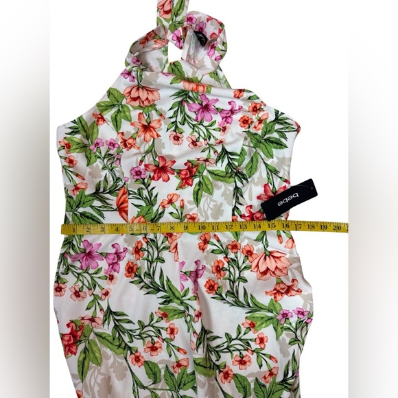 Bebe Multicolor Floral Jumpsuit Size 14. E12 - Picture 14 of 15